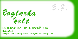 boglarka helt business card